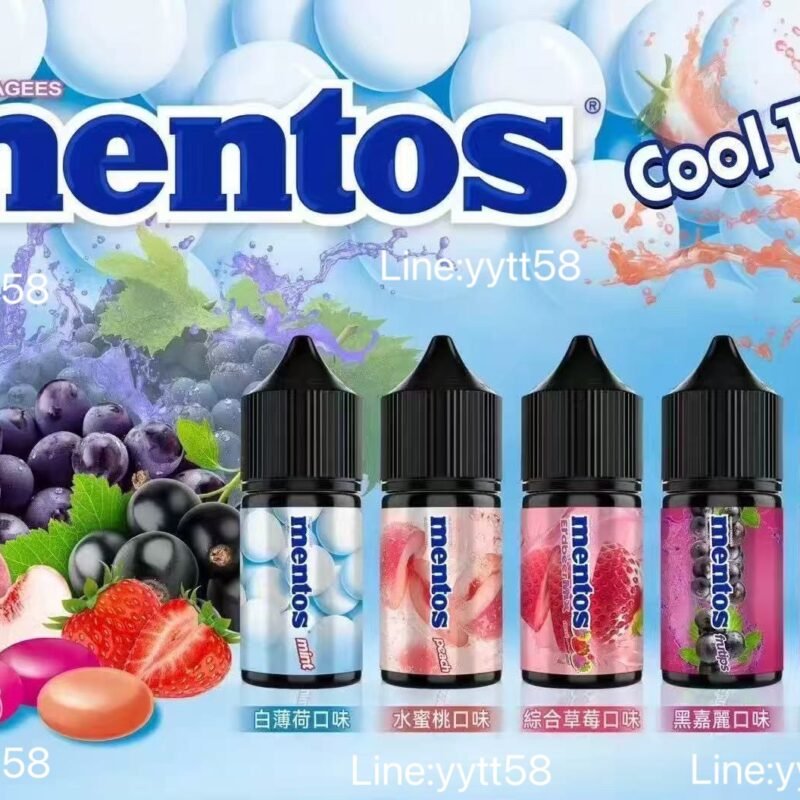 原廠正版-曼陀珠MENTOS小油果汁曼陀珠油曼陀珠mentos葡萄mentos水蜜桃-mentos薄荷