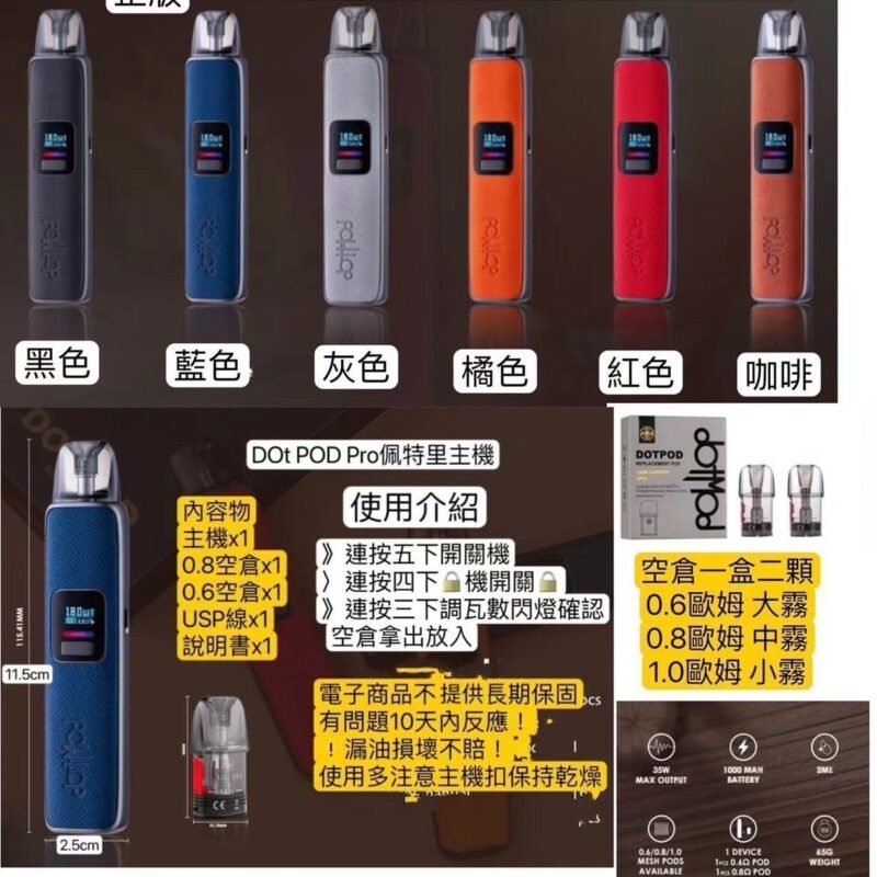 美國佩特里 Dotmod DotPod Pro主機套裝Dotmod DotPo空彈Dotmod耗材空彈佩特里空彈佩特里pro主機佩特里pro空彈佩特里 Dotmod成品倉
